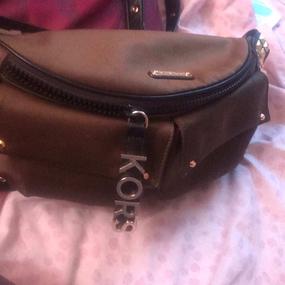 Olive green authentic Michael Kors Fanny bag